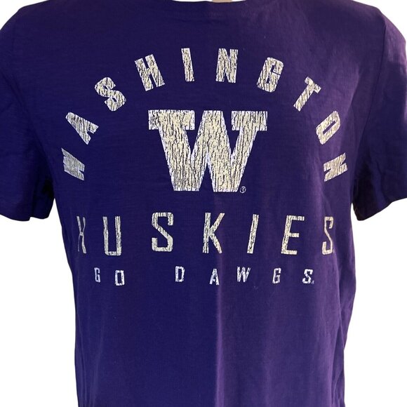 COLOSSEUM Men's Washington Huskies Ghost Short-Sleeve T-Shirt- Gray, Large - Picture 2 of 6